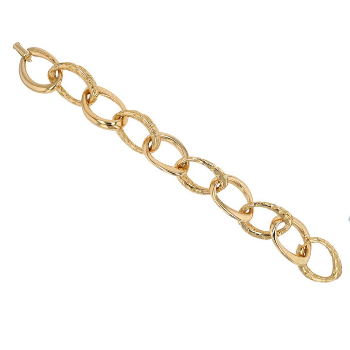 18K Yellow Gold Jaguar Link Bracelet