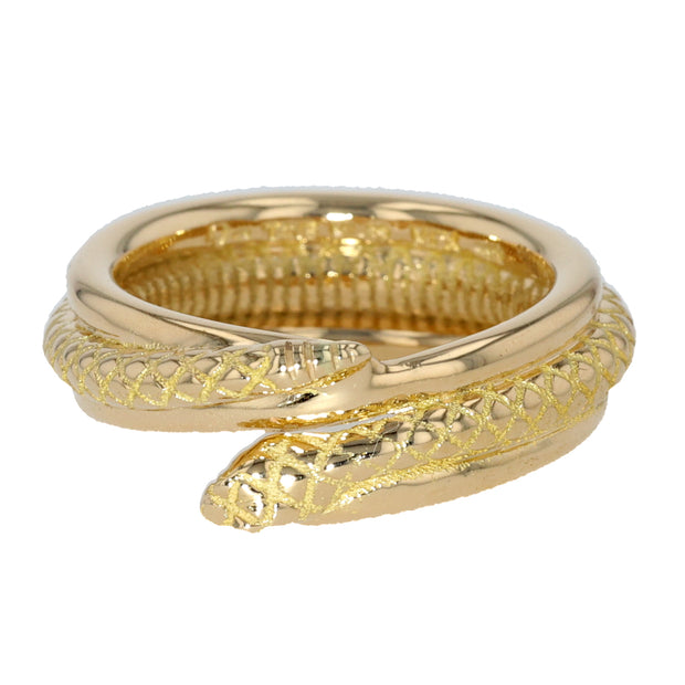 18K Yellow Gold Serpiente "Snake" Ring