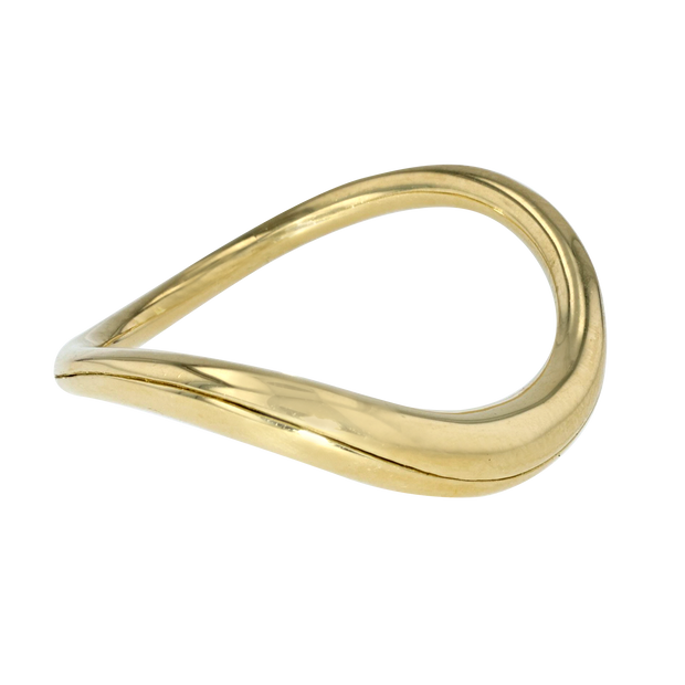 18K Yellow Gold Closed Wave Ring