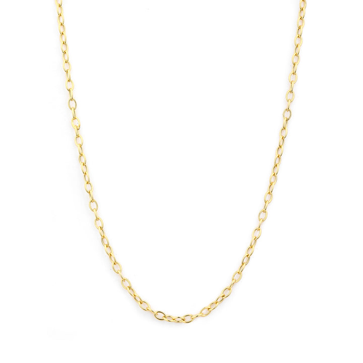 18K Yellow Gold Thin Link Chain