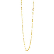 18K Yellow Gold Paper Clip Chain